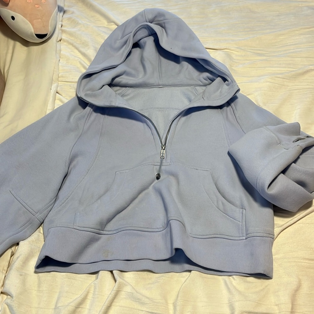 lululemon periwinkle blue hooded scuba size xs/s